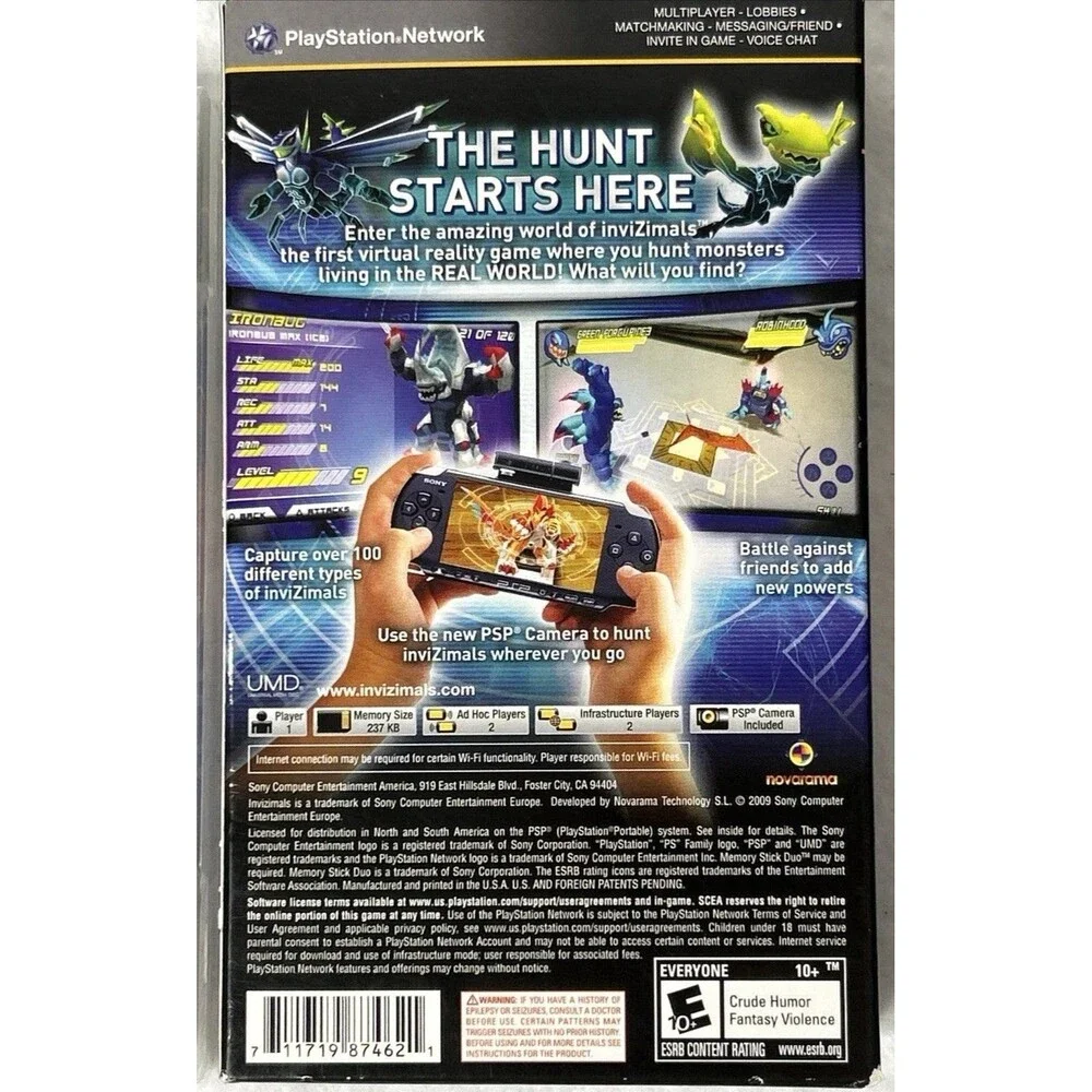 InviZimals PSP Camera Playstation Portable Brand New Sealed